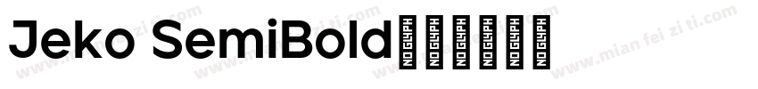 Jeko SemiBold字体转换